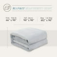 thumbnail image 5 of Elegant Comfort Luxury Velvety Feel Blanket, All-Season Lightweight Blanket, Ultra Plush, Soft, Cozy-Fuzzy Flannel Fleece for Couch, Sofa, Bed, Travel, Solid Design, King/Cali King, Silver Gray, 5 of 5