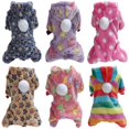 thumbnail image 2 of Ropa de invierno para perro, pijama de lana, mono de cuatro patas, ropa cálida para mascotas, disfraz de estrella para perros pequeños, 2 of 4