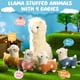 thumbnail image 3 of Set de peluches Civaner Llama con 4 peluches de alpaca para bebés de 28 cm, 3 of 6