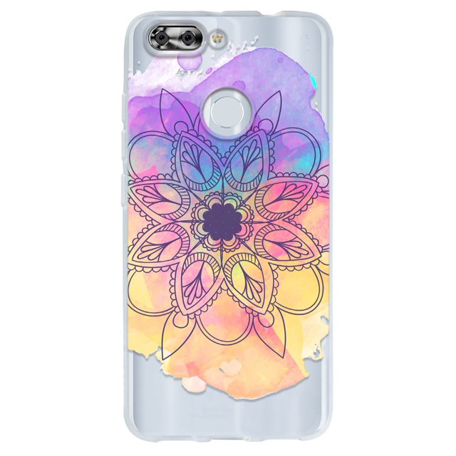 Funda para Blade V9 Mandalas, Uso Rudo, InstaCase Protector para Blade V9 antigolpes, case Mandala acuarela