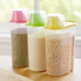 thumbnail image 4 of 4pcs Coarse Cereals Storage Box Organizer Plastic Grains Dried Food Storage Case Container 1.9L, 4 of 9