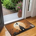 thumbnail image 2 of Horror Pumpkin Ghost Non-Slip Welcome Mats 30x17 Inch Happy Halloween Absorbing Door Mats Switch Rug for Entryway Porch Entryway Bathroom, 2 of 7