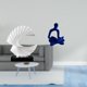 thumbnail image 2 of Estatua De Pensador Humano De Olas, Escultura Abstracta De Resina, Figura Decorativa De Escritorio, Obra De Arte Delicada, Regalo Para Dormitorio, Sala De Estar, Oficina, Bar, Boda, 2 of 8