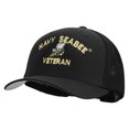 thumbnail image 2 of US Navy Seabee Veteran Embroidered Flexfit Mesh Trucker Cap - Black OSFM, 2 of 5
