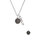 thumbnail image 2 of Delight Jewelry Silvertone Nurse Caduceus Seal - CNA Silvertone Best Friends Forever Bar Charm Necklace, 23", 2 of 4