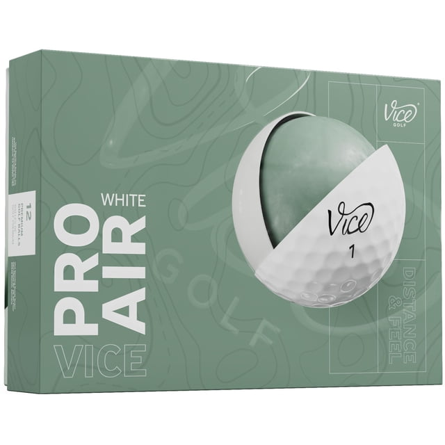 Pelotas de Golf Vice Golf Pro Air Modelo 2025 Blancas de 3 Capas