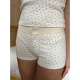 thumbnail image 6 of Yunliwuli Women Lounge Shorts, Low Waist Button Closure Printed Slim Pajama Shorts Sleepwear, 6 of 7