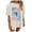 Beige, variant on QHWAUAKFBN T Shirts For Women Graphic Oversized Flower Graphic Tees Music Short Sleeve Shirts Summer Loose Beach Tshirts Top