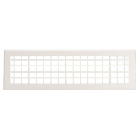Rejilla de Ventilación de Plástico Uxcell de 20x5 Pulgadas, Rejillas de Ventilación de Salida Ajustables, Cubierta de Filtro de Ventilación Removible, Rejilla de Aire de Suministro, Blanca