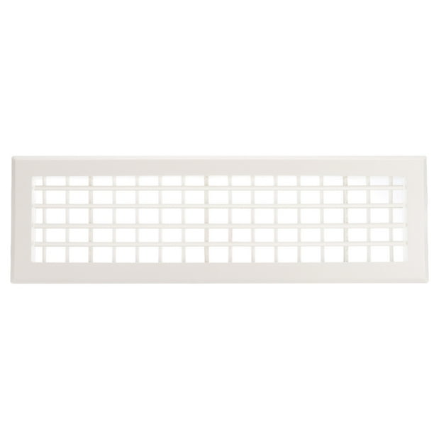 Rejilla de Ventilación de Plástico Uxcell de 20x5 Pulgadas, Rejillas de Ventilación de Salida Ajustables, Cubierta de Filtro de Ventilación Removible, Rejilla de Aire de Suministro, Blanca