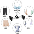 thumbnail image 4 of Northern Brothers Space-Saving Adjustable Non-Slip Pants Hangers For Adults & Kids(50-Pack, Black), 4 of 5