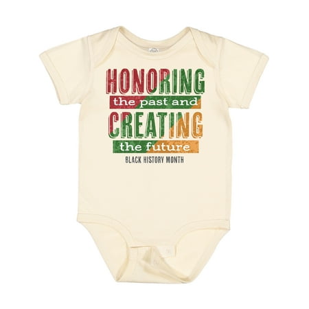

Inktastic Honoring the Past and Creating the Future Black History Gift Baby Boy or Baby Girl Bodysuit
