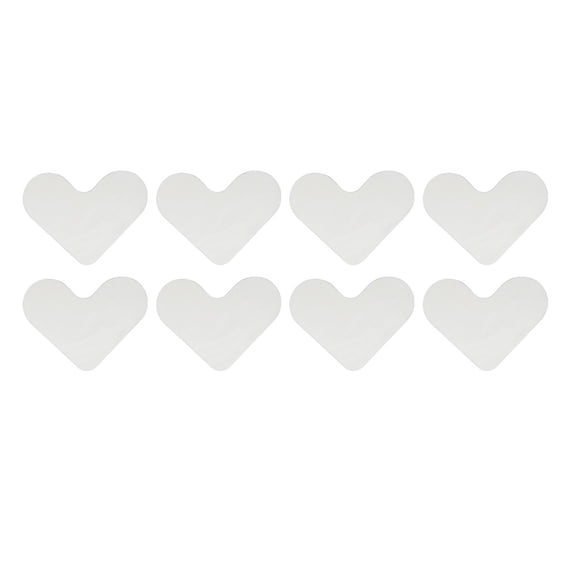 YAHHU 8‑Pack Heart‑Shaped Rug Gripper Pad – Washable, Reusable, Non‑Slip PU Tape for Tile, Hardwood & Laminate Floors