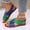 Army Green, variant on Women's Minimalist Color Block Sandals, Crisscross Open Toe Slingback Flat Sandals, Lightweight Casual Summer Sandals for Women Office Work Sandals for All Day Wear Yellow 8.5