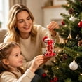 thumbnail image 5 of Yeciiwht Letters Christmas Tree Ornaments – Santa Hat Alphabet Xmas Tree Hanging Decorations, Holiday Party & Home Gift - Letter I, 5 of 7