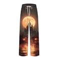 thumbnail image 5 of GrmtClth Halloween Pajamas Pants for Men Funny Novelty Pj Pants Witch Pumpkin Ghost Face Graphic Straight-Fit Costume for 2026 Halloween with Pocket Red S, 5 of 6