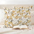 thumbnail image 3 of Orange Spring Floral Outdoor Waterproof Pillow Covers, Watercolor Blooming Botanical Summer Decorative Square Throw Pillowcase Sofa Cushion Sham for Patio/Couch/Chair, 26"x26" 2 Pack, 3 of 8