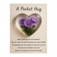 thumbnail image 1 of Abrazo de bolsillo con flor de nacimiento y poemas de aliento curativo. Recuerdo de corazón transparente con flor de nacimiento, regalo sentimental portátil., 1 of 8