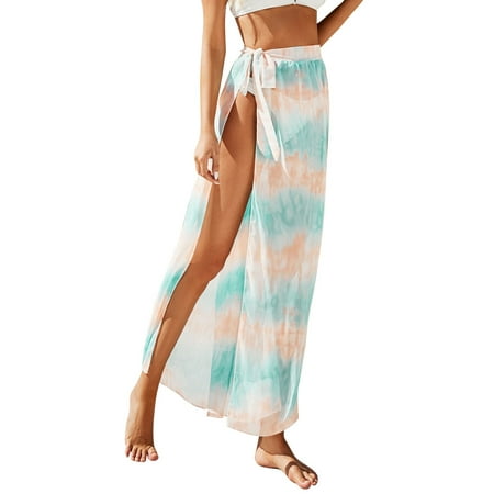 

Medcursor Tulle Table Skirt Womens High Waist Floral Print Pleated Skirt A Line Swing Midi Skirts