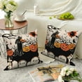 thumbnail image 4 of DaShan Halloween Pillow Cover 18x18 Set of 2,Black Cat Pumpkin Decorative Pillow Cases Couch Cushion for Bedroom Home Decor, 4 of 6
