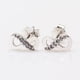 thumbnail image 1 of Pendientes brillantes con botón: un gran regalo para ella: pendientes impresionantes para mujer: plata de ley y circonita cúbica, 1 of 5