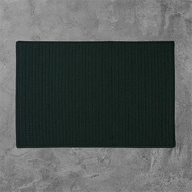Colonial Mills H109R024X132S 2 x 11 Pi. Simplement à la Maison Solide Tapis Intérieur et Extérieur&44; Vert Foncé