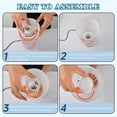 thumbnail image 4 of Touch Control Table Lamp with LED Bulb Bedside Lamp for Bedroom Living Room Cute Little Marshmallow, 4 of 8