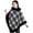 Blackwhite, variant on Women Shawl Wrap Cardigan Poncho Cape Thick Sweater Coat Winter Wool Shawl