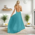 thumbnail image 5 of Women Dress Backless Tank Maxi Dress Open Back Hollow Long Dresses Sleeveless Elegant Party Dress, 5 of 6