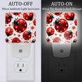 thumbnail image 2 of Coccinella septempunctata LED Square Night Light - Small and Bright Square-shaped LED Night Light for Bedroom, Bathroom, and Hallway - Compact Plug-in Nightlight with Auto on/Off Sensor, 2 of 6