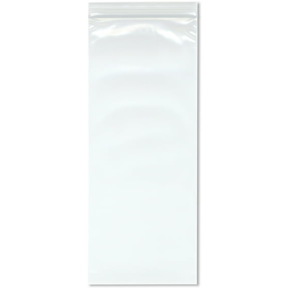 Plymor 5" x 12" (Pack of 100), 4 Mil Heavy Duty Zipper Reclosable Plastic Bags