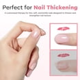 thumbnail image 4 of modelones Builder Gel for Nails, Jelly Pink 6 in One Nude Rubber Base Coat Strengthen Apex Building Extension Long Lasting Protect Soak Off U V Color Base Gel Manicure for Fragile Nails Art Home DIY, 4 of 9