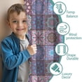 thumbnail image 3 of Blackout Kids Curtains,Boho Bohemia Flower Childrens Insulated Curtains Set Of 2,Bedroom Essentials,Toddler Room Decor 42"x54"(106x137cm), 3 of 4