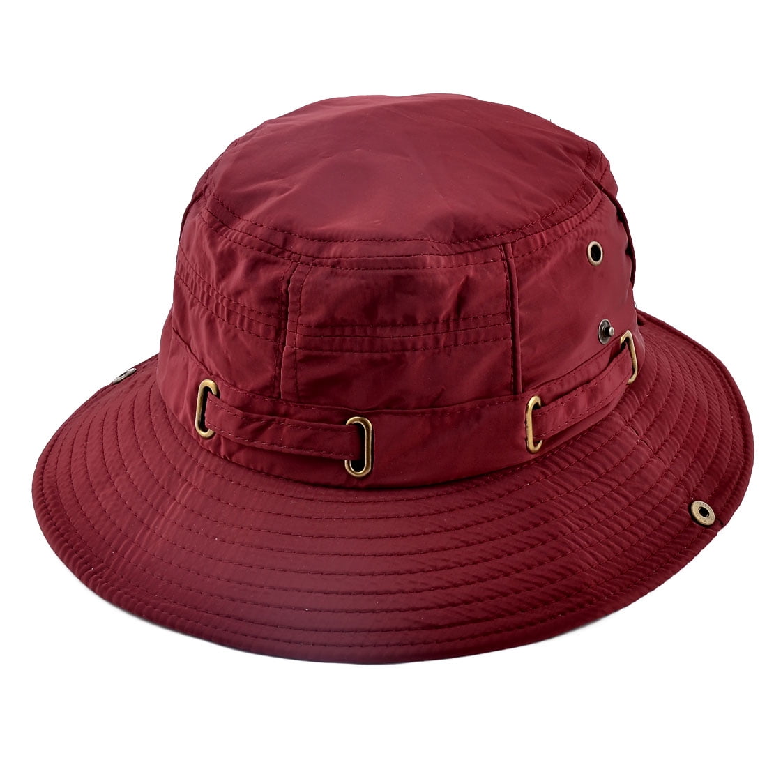 in fisherman hat