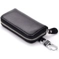 thumbnail image 5 of Car Key Holder Multifunctional Leather Zipper Key Case Business Key Purse (green), 5 of 5