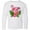 AA-White, variant on Inktastic Flamingo with Tropical Flowers Long Sleeve Youth T-Shirt