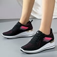 thumbnail image 5 of Women's Breathable Knit Mesh Running Sneakers Fashion On Platform Casual Sports Shoes For Walking Jogging Gym Workout, 5 of 9
