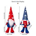 thumbnail image 4 of Janrevotw Patriotic Gnome Decorations American Flag Independence Day Striped Pentagram Gnome Doll Elf Long Legs Figurine Ornament Decoration, 4 of 7