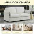 thumbnail image 3 of Llinc Store 2 Seater Sofa Couches For Living Room Roll Arm Loveseater Chenille Fabric Small Sofa For Apartment, Beige, 3 of 6