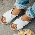 thumbnail image 1 of Sandales Compensées Espadrilles Plateforme Croisée pour Femmes Chaussures d'Été, 1 of 3