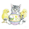 thumbnail image 3 of Gango Home Decor Cottage Easter Kitties III & V by Beth Grove (Ready to Hang); Two 16x16in Hand-Stretched Canvases, 3 of 5
