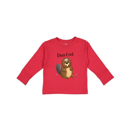

Inktastic Dam Cool Beaver Gift Toddler Boy or Toddler Girl Long Sleeve T-Shirt