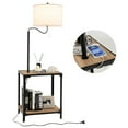 thumbnail image 1 of Costway Floor Lamp with End Table and USB Charging Ports 360° Rotatable Lamp Arm, 1 of 10