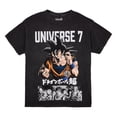 thumbnail image 7 of Dragon Ball Super Oversized Universe 7 Goku Crew Neck Short Sleeve Men's Black T-shirt-Large, 7 of 7