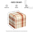 thumbnail image 4 of Sikiie Minimalist plaid Leather Tissue Box Cover Square, tissue box holder - 5.2”x5.2”x5.2”, 4 of 7
