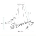 thumbnail image 5 of Moscow LED Chandelier // White, 5 of 6