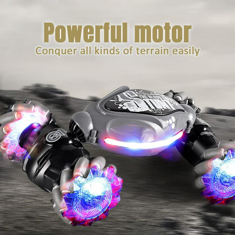 2023 New Gesture Sensing RC Stunt Car with Light & Music, Remote Control  Gesture Sensor Car, Off Road Vehicle, 2.4GHz RC Stunt Car Double Sided 360°  Rotating Toy Cars for Kids Boys