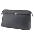 thumbnail image 2 of Pre-Owned Christian Dior Old Clutch Bag, Honeycomb Pattern, Vintage PVC, Black, A5, Dior,..., 2 of 20
