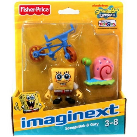 Spongebob Squarepants Imaginext SpongeBob & Gary the Snail Mini Figure 2-Pack