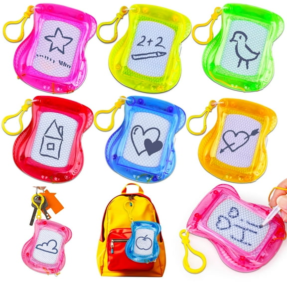 16PCS Mini Magnetic Drawing Board Party Favors Bulk for Kids 4-8 8-12 Goodie Treat Bag Christmas Stocking Stuffers Classroom Treasure Chest Carnival Prizes Box Toys Pinata Filler Birthday Return Gift